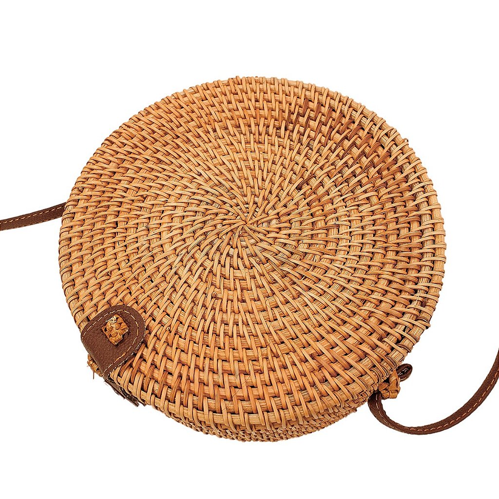 Bolsa De Bambu Redonda Feminina Com Alça Fixa Forrada Verão - Catálogo  GrupoShopMix