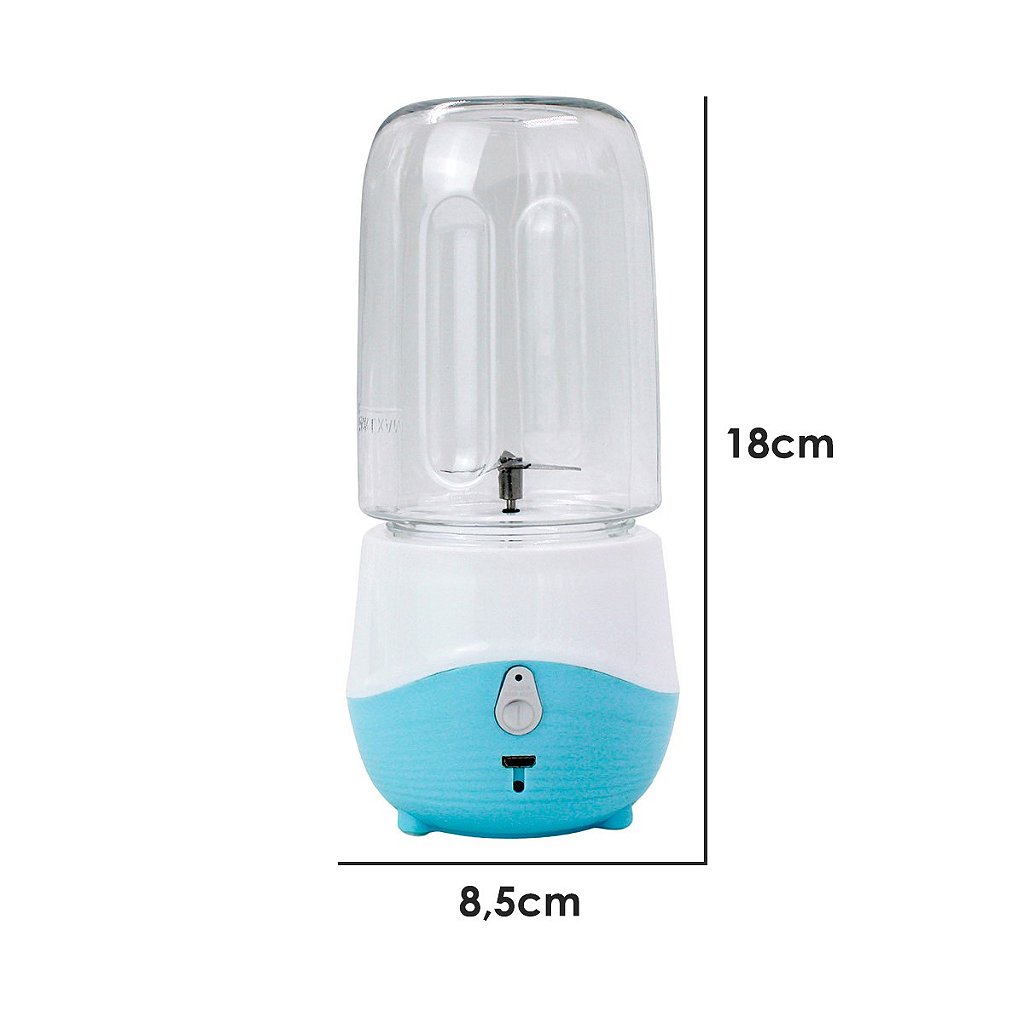 Mini Liquidificador Portátil Shake Suco Juice Cup Mixer USB 300ml - Catálogo  GrupoShopMix