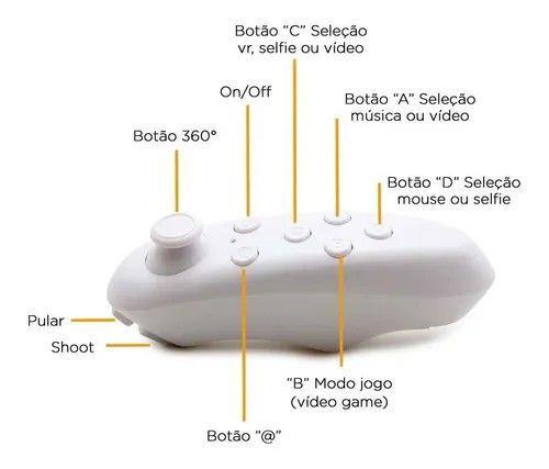 Oculos 3d Realidade Virtual Com Controle Para Celular Jogos — imagem 3