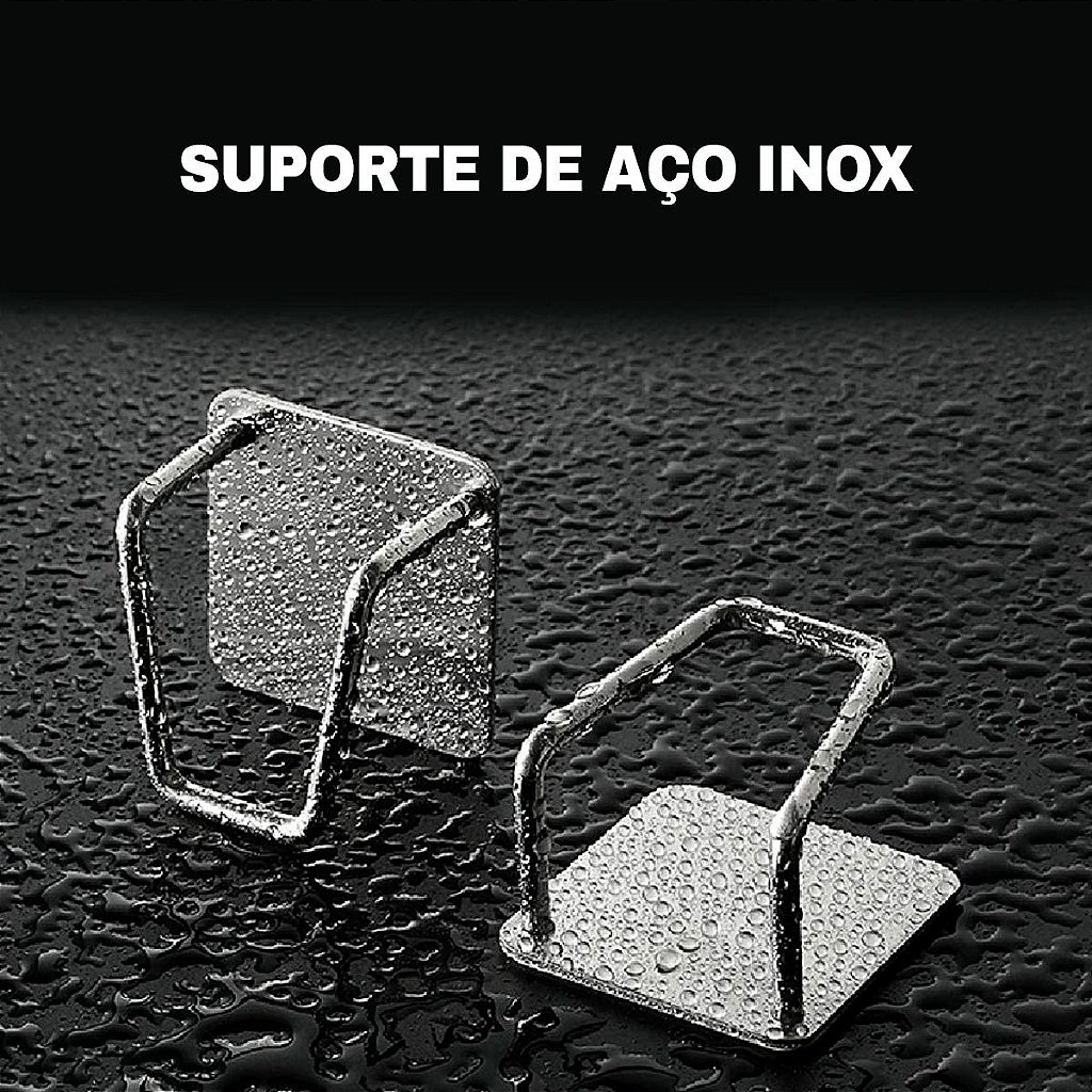 Gancho Adesivo De Parede Aço Inox - Suporte  Super Aderencia — imagem 2