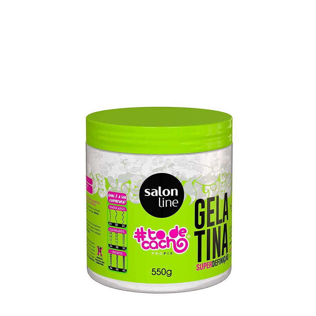 Gelatina Super Definicao 550g Salon Line Niale Cosmeticos