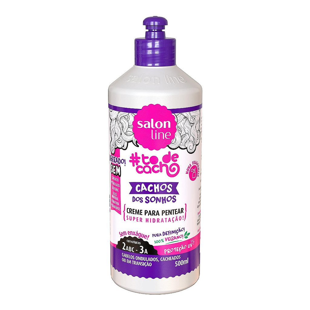 Cachos Dos Sonhos Creme Para Pentear 500ml Salon Line Niale