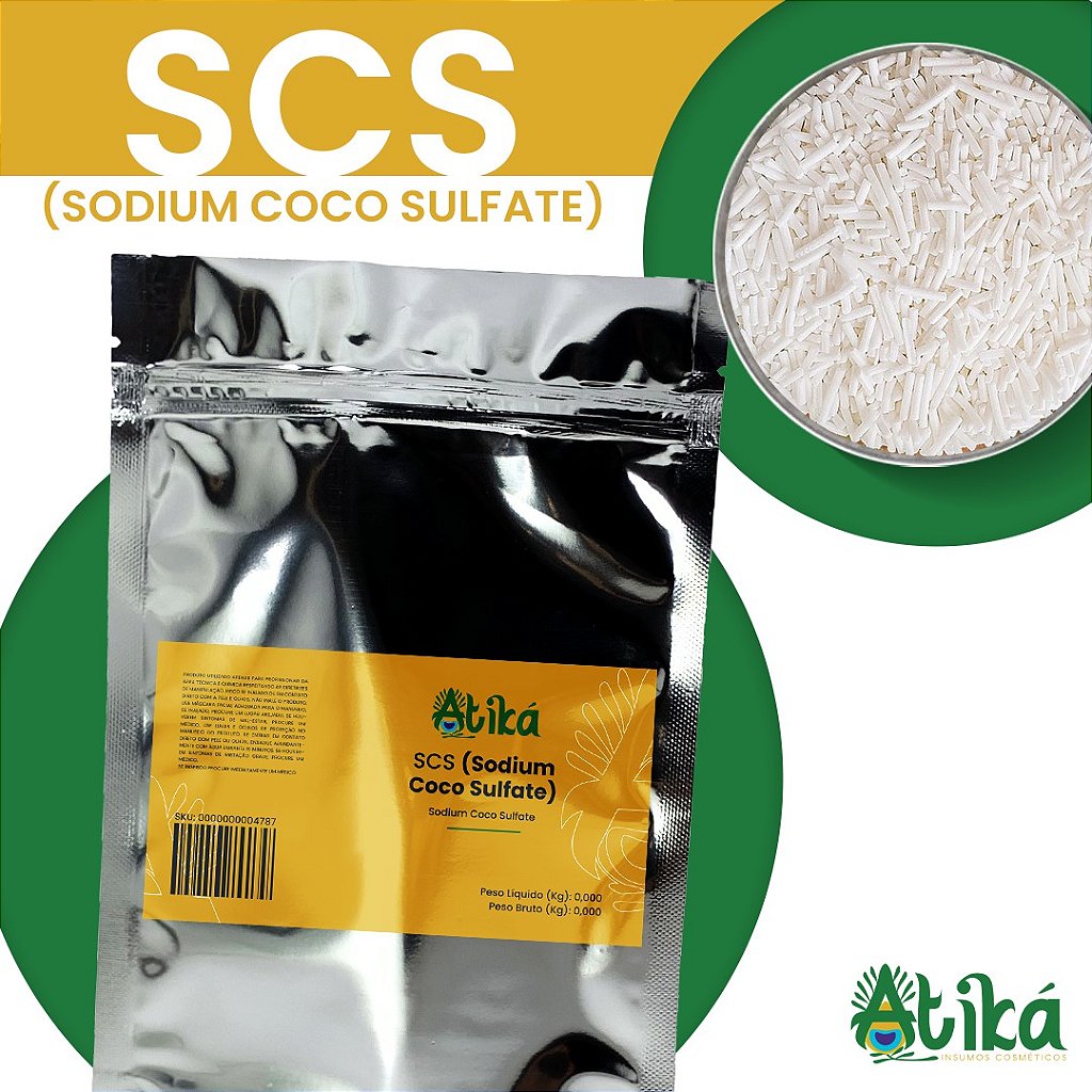 SCS - Coco Sulfato de Sódio - Surfactante de Qualidade para