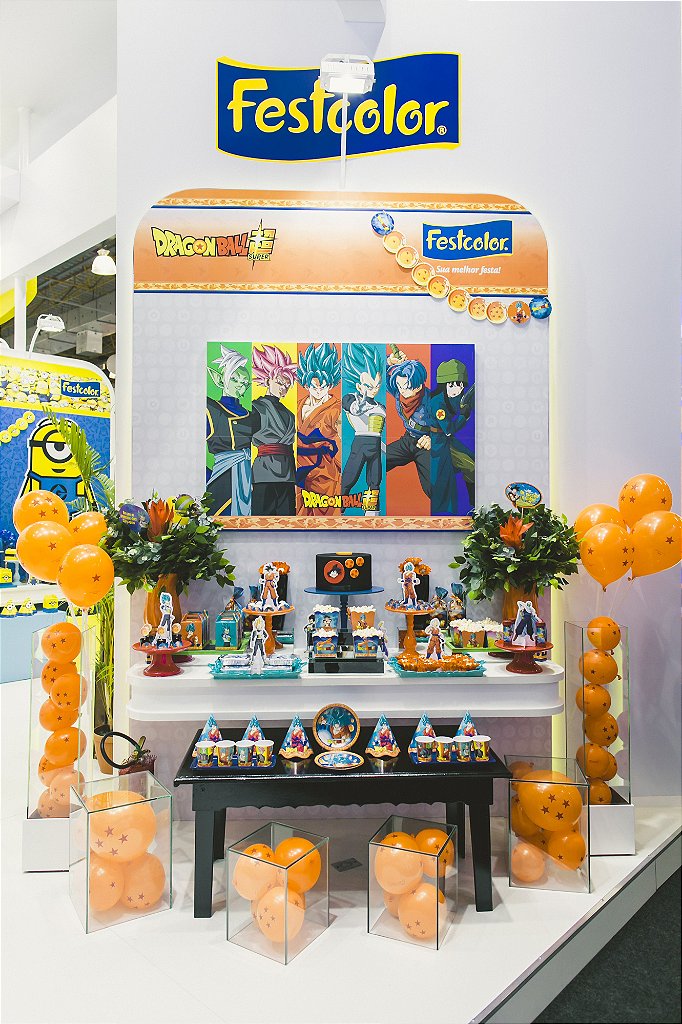 Kit Festa em Casa Só Um Bolinho Decor Dragon Ball Completo