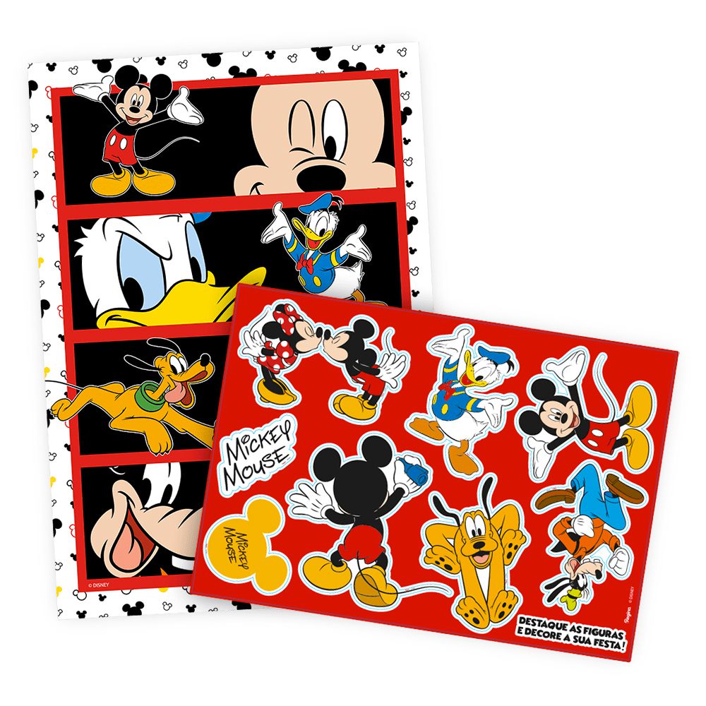 Mickey Mouse - Topper de Bolo - 1 unidade - Regina