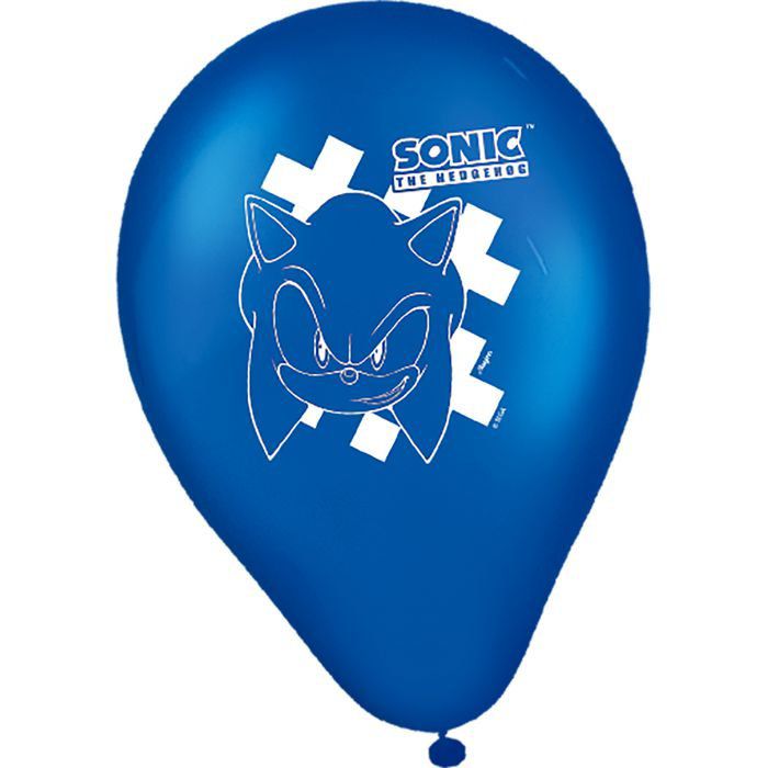 Balão Bexiga 9" Aniversário Festa Sonic 25Un - Lojas Decorfest - Festas -  Balões - Fantasias - Tudo para sua festa!