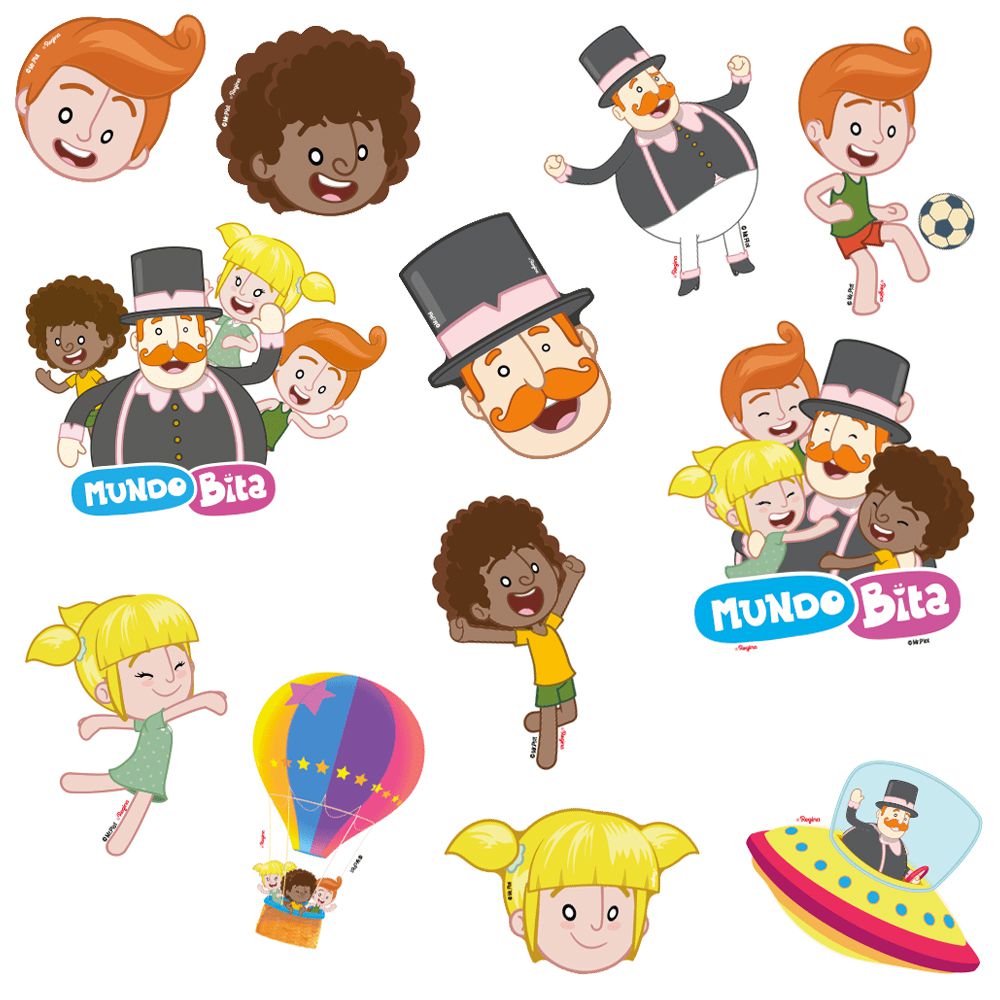 Mini Personagem Aniversário Festa Mundo Bita 2 12Un - Lojas Decorfest -  Festas - Balões - Fantasias - Tudo para sua festa!