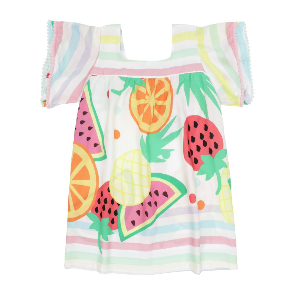 vestido frutas infantil