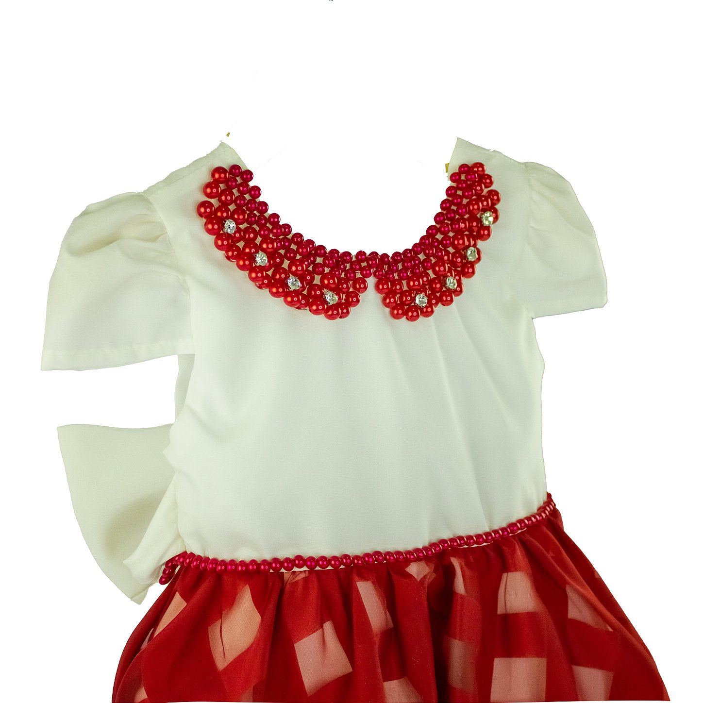 Vestido Infantil Xadrez Vermelho - Little Closet