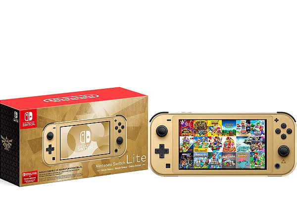 Nintendo Switch Lite Hyrule Edition - Semi novo Destravado 128GB