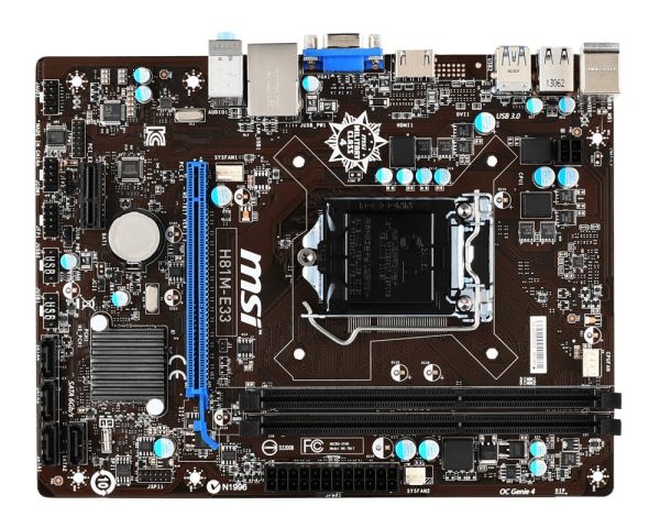 Placa Mãe Msi H81M-E33 Lga 1150 JD Informática MS A loja que