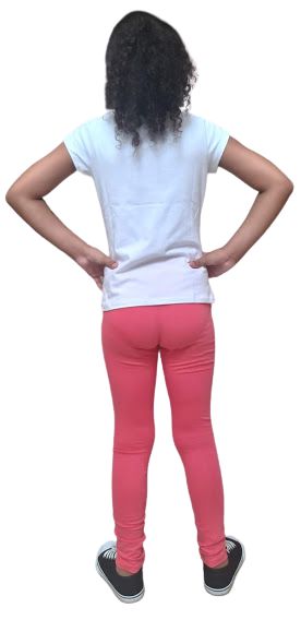 Calça Legging Infantil Feminina Boca Grande Vermelha - Otoni Store