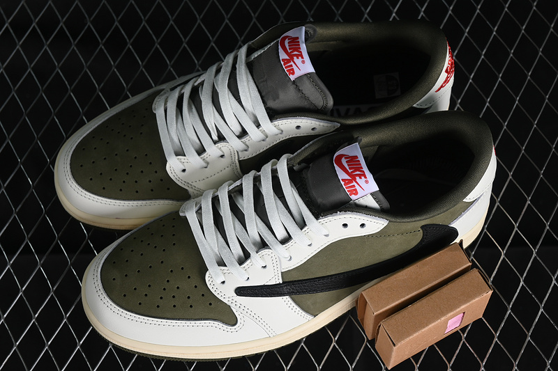 Travis Scott x Air Jordan 1 Retro Low OG SP 'Reverse Olive
