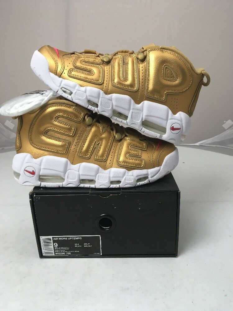 Air more uptempo supreme suptempo gold best sale