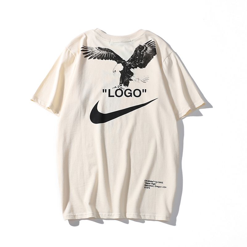 Camiseta Bege Nike x Off White Copa do Mundo Gravata Boutique ZeroUm Conceito Hype de A Z