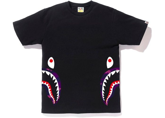 Camiseta Preta Bape Side Shark - Boutique ZeroUm | Conceito Hype