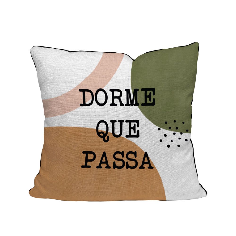 Capa de Almofada Dorme que Passa - Studio Seu Moa - Studio de Design