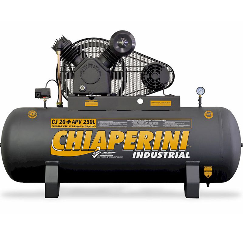 Compressor Industrial Chiaperini CJ 20 APV 250L - 5CV - KIMOTOR