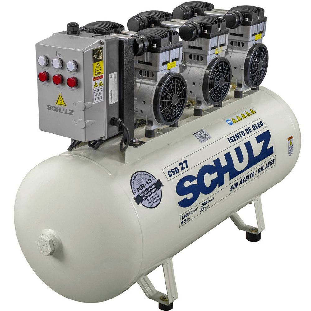 Compressor Schulz Odonto CSD 27/200L Isento de Óleo - 924.7369-0