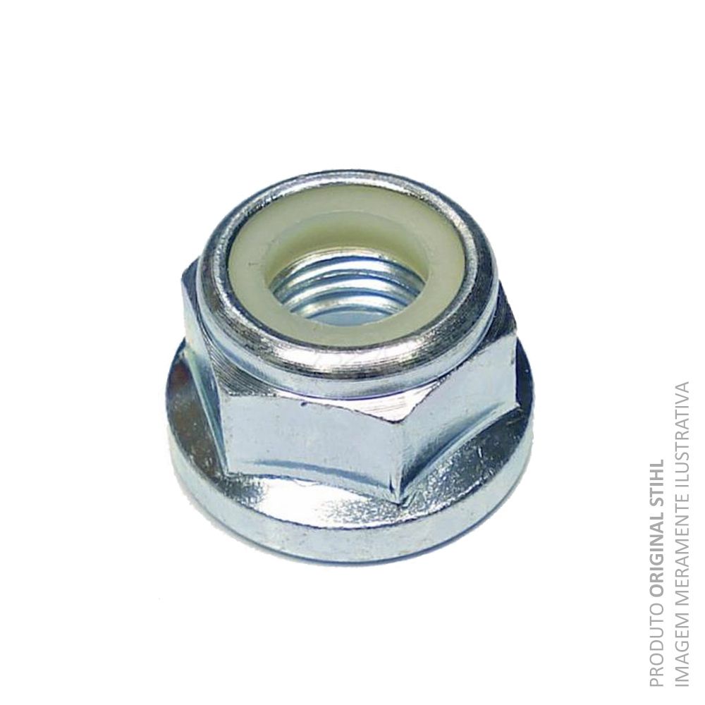 Porca de Segurança Rocadeira Stihl - M10 x 1mm - FS 44 / 85 / 120 / 250 /  FR 220 - KIMOTOR - Autorizada Schulz Compressores