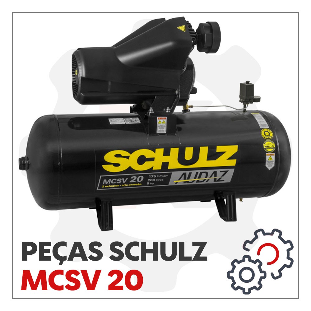 Vista Explodida Schulz Audaz MCSV 20 Peças - KIMOTOR - Autorizada