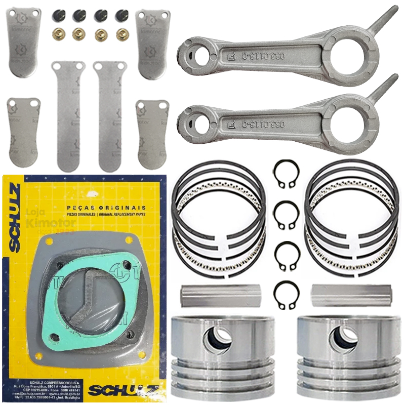 Schulz CSV 10 Pro Kit Reparo Compressor Completo - ORIGINAL
