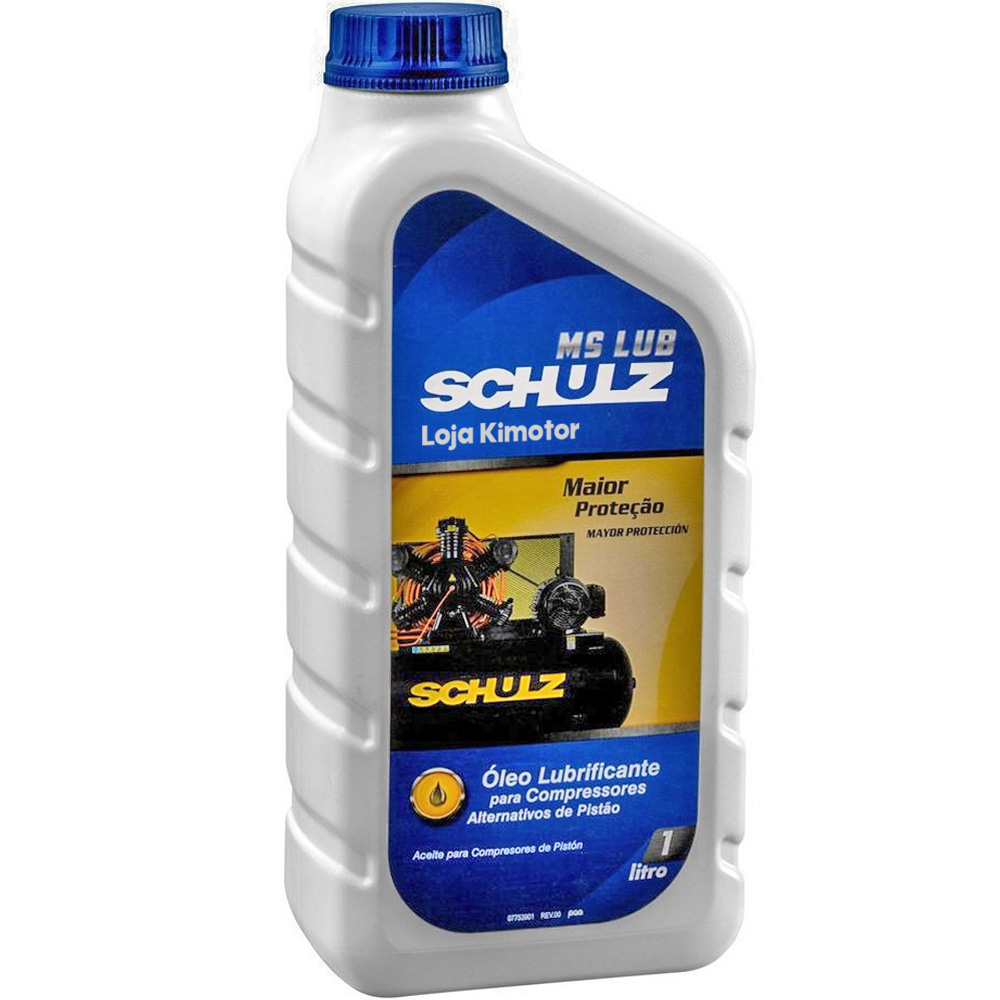 Oleo Lubrificante Compressor ISO VG 100 - Schulz MS LUB - 1L (010.0011-0) -  KIMOTOR - Autorizada Schulz Compressores