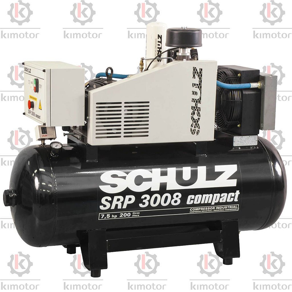 Compressor de Parafuso Rotativo Schulz SRP 3008 Compact - 7.5HP
