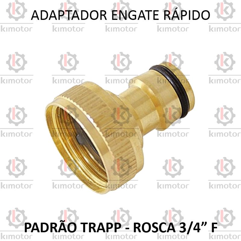 Adaptador Engate Água Trapp Bronze 3/4F - DY8017C - KIMOTOR