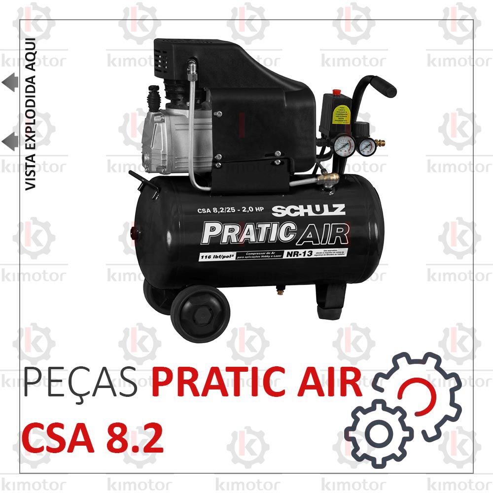 airuページ Vista Explodida Schulz Pratic Air CSA 8.2 - KIMOTOR - Autorizada
