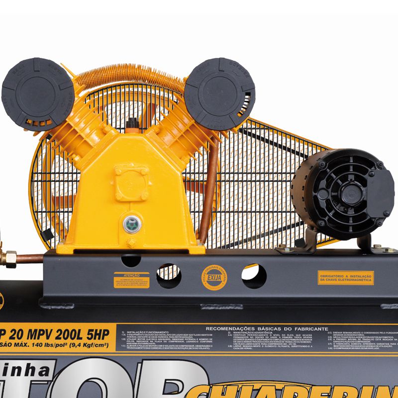 Compressor Chiaperini TOP 20/200 MPV - 5HP - KIMOTOR - Autorizada