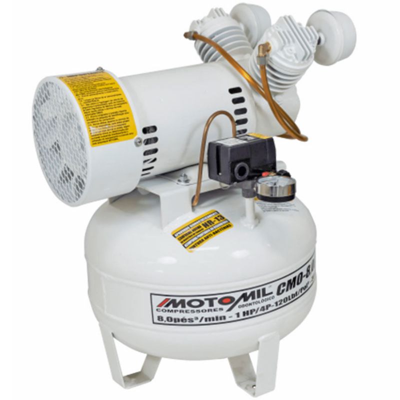 Compressor Motomil CMO 8/30 Odonto Isento Óleo - KIMOTOR