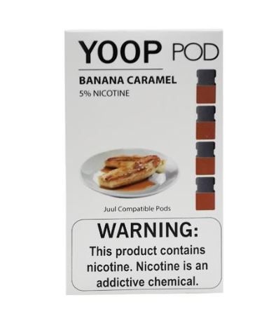 PODs c/ Líquido - BANANA CARAMELO - YOOP