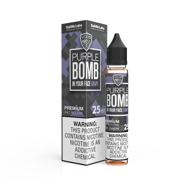 Líquido Purple Bomb - SaltNic / Salt Nicotine - VGOD
