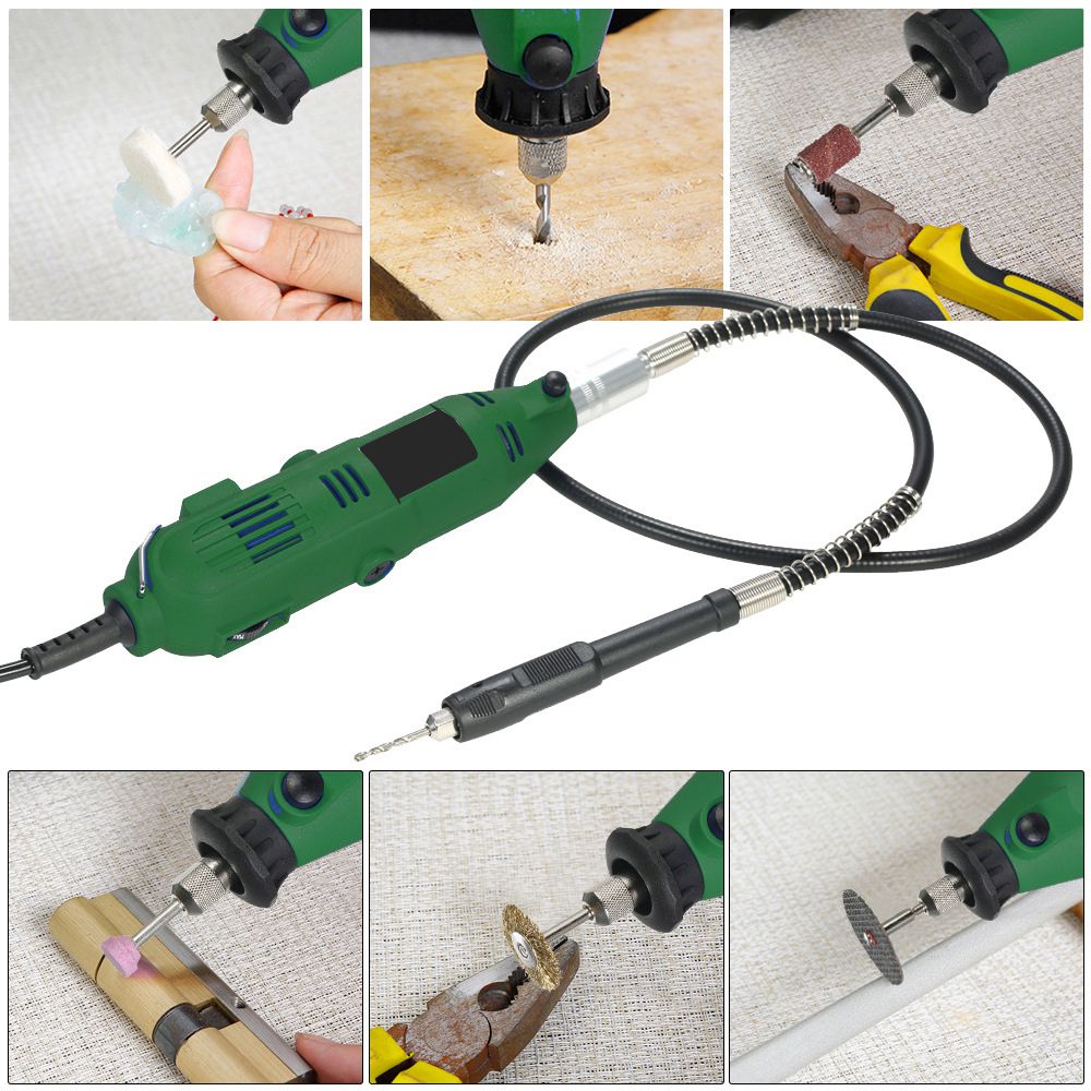 Mini Micro Retifica Elétrica Lorben com 166 Acessórios 260W 110V