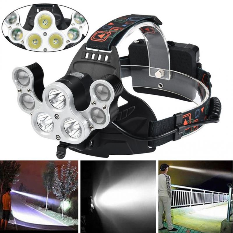 Lanterna de Cabeça Lorben 7 LED XM-L T6 4 Modos 35000LM - Lorben