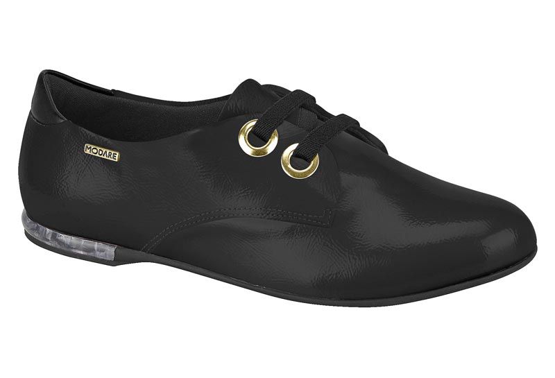 Sapato Oxford Modare Verniz Ultra Conforto Preto 7349.104 - Caminho Calçados  - O Melhor Caminho para suas Compras