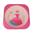 Kit Pratinho Infantil Copo Rosa e Talheres Princesa Sofia e Jogo Americano