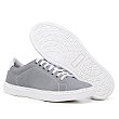 Tênis Casual Masculino De Couro Legitimo Comfort Shoes - 4051 Cinza