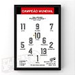 Quadro Escalação Final Campeão Mundial 2000 - PlacasFUT