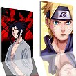 Kit 10 Quadros Decorativo Anime Naruto Sasuke kakashi 20x30