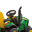 Jt2d Trator Elétrico Infantil Com Reboque 22 W 3km/h Amarelo