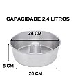 Forma de Pudim Bolo Aço Carbono 24cm Class Home - Casamiga, da