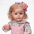 Roupa Infantil Malkitoys Boneca Bebe Reborn Jardineira Rosa - Malki toys