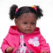 Roupa Infantil Malkitoys Boneca Bebe Reborn Jardineira Rosa - Malki toys