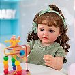 Boneca Bebe Reborn Malkitoys Silicone Loira Summer 55cm - Malki toys