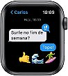 Apple Watch Series 3 (GPS) Cx Cinza Pulseira Preta - LiquidaE