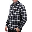 Camisa Xadrez Masculina Kelvy's Preto e Branco