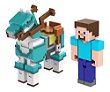 Boneco Blocos De Montar Steve Armadura Diamante Minecraft no Shoptime