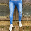 Calça Jeans Premium Destroyed Masculina Skinny Caribe - Loja 021